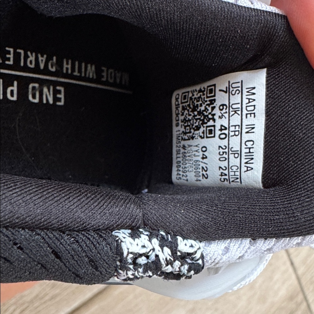 Adidas Ultra Boost Monochrome Knit Running Shoes - Picture 10 of 10